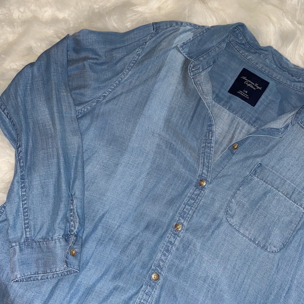 American Eagle Cotton Button-Up - image 3